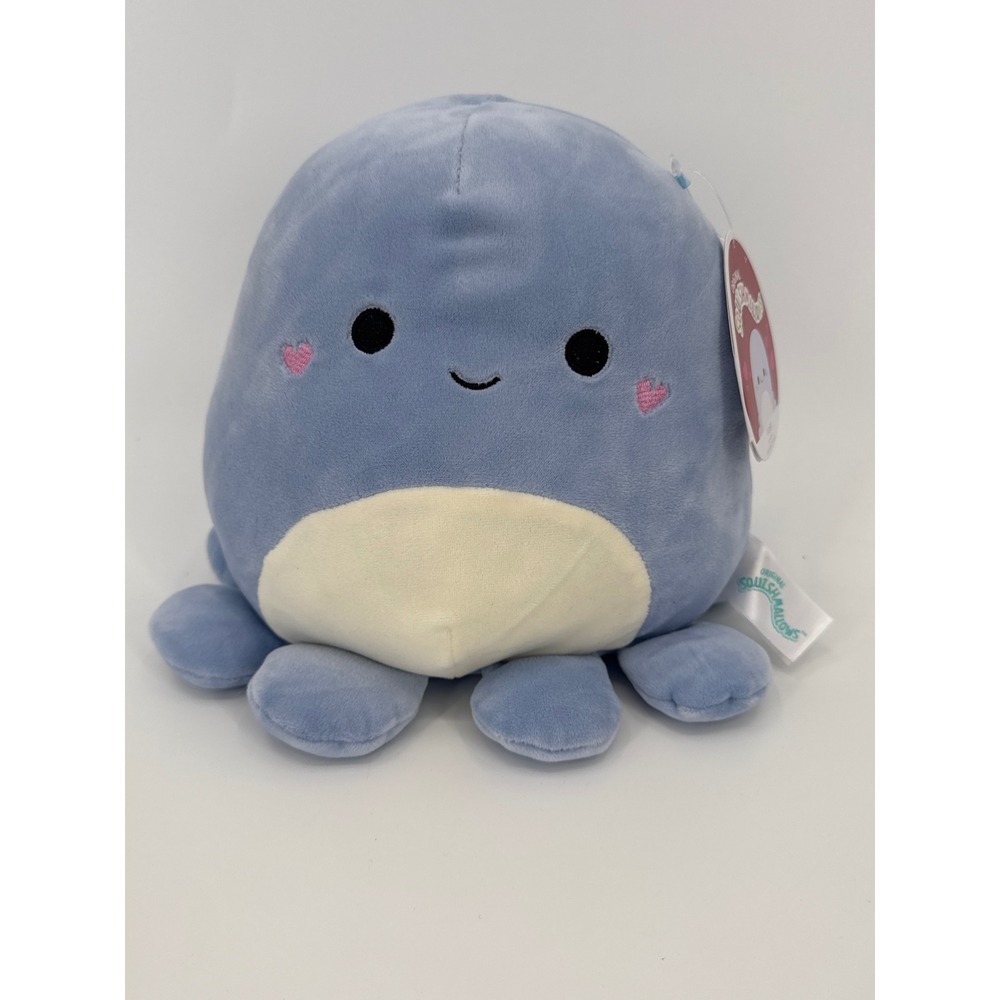 Squishmallows 8" Violet The Octopus Cheek Heart Plush Stuffed Animal Toy 2021